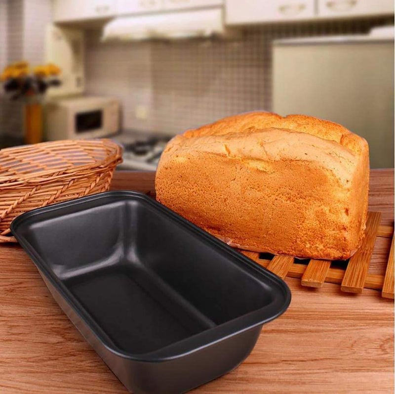 Mingcao Nonstick Loaf Pan,8.5 x 4.5 Inch Carbon Steel Toast Pan for Baking Bread with Oven, Gray set of 2 - Image 5